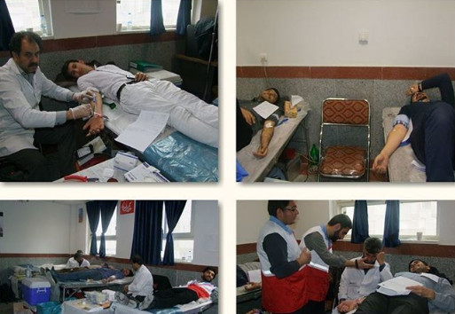اهداء خون توسط کارکنان ،اساتید و دانشجویان آموزشکده فنی و حرفه ای سما واحد مشهد